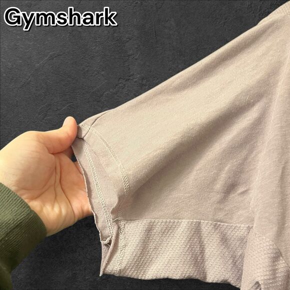 Gymshark Women’s Cropped Short Sleeve Top – Mauve Pink (Size Small) - Picture 7 of 7